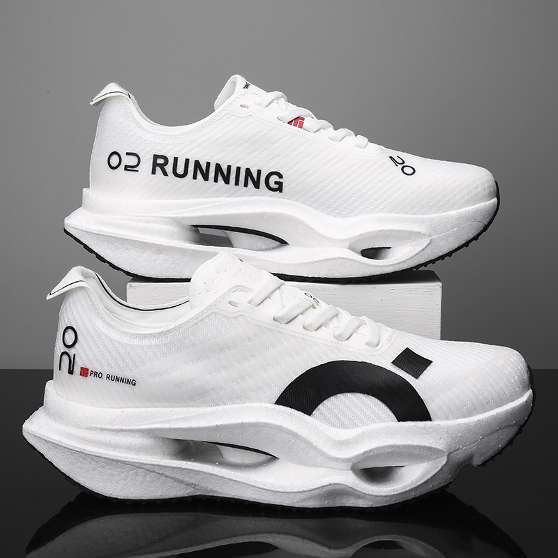 Breathable Mesh Athletic Shoes - Marathon Men Sports Running Shoes Carbon