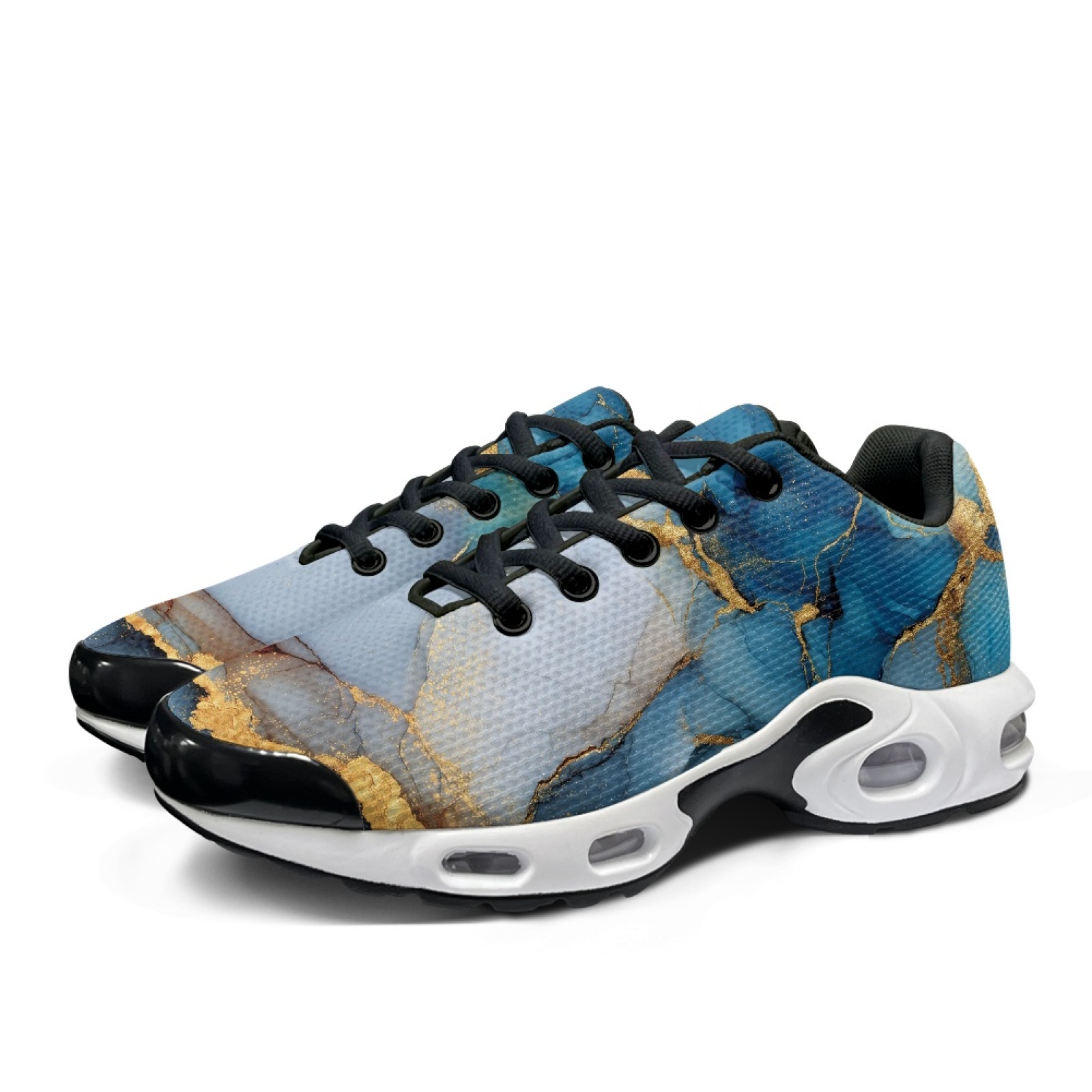 PENSTROLL Blue Gold Vein Tenni - đánh giá và giá Air Cushion Jogger Shoes Men