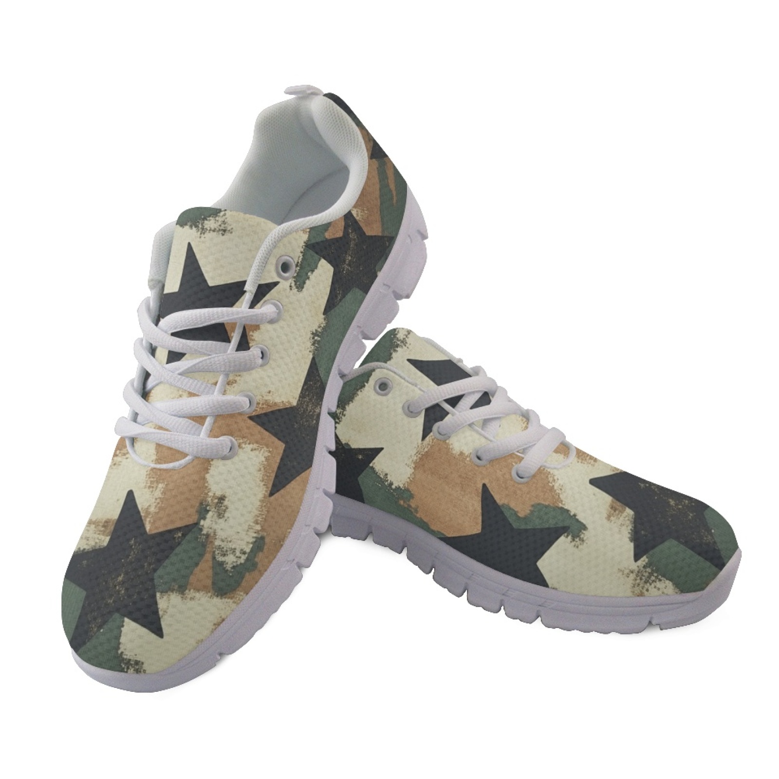 Coloranimal Vintage Star Print - đánh giá và giá Breathable Mesh Athletic Shoes