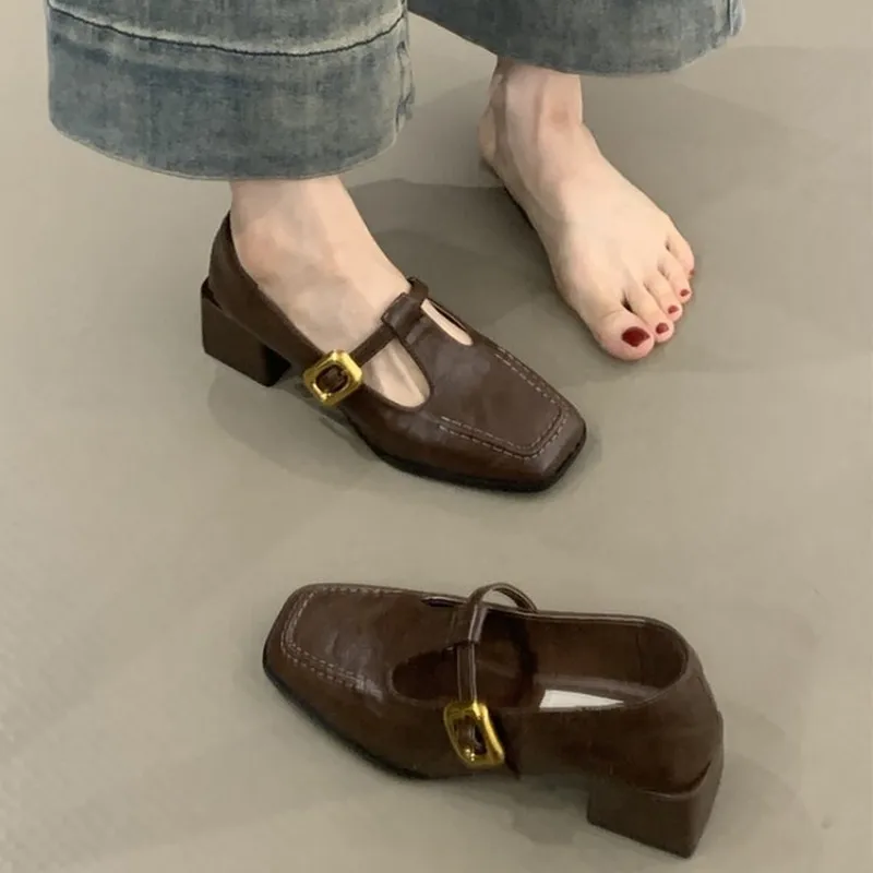 Women Square Toe T-Strap Mary  - đánh giá và giá Women'S Shoes