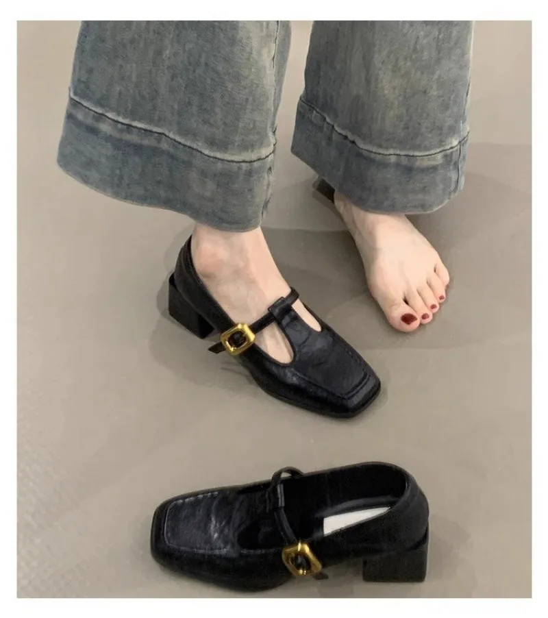 Women Square Toe T-Strap Mary  - đánh giá và giá Women'S Shoes