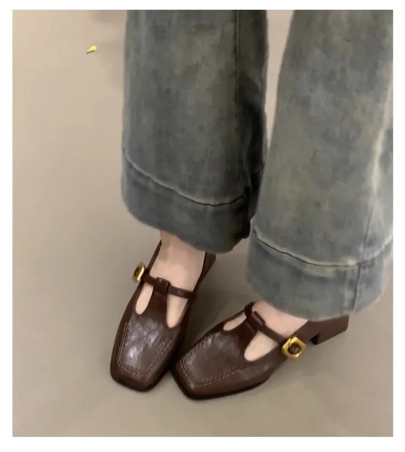 Women Square Toe T-Strap Mary  - đánh giá và giá Women'S Shoes