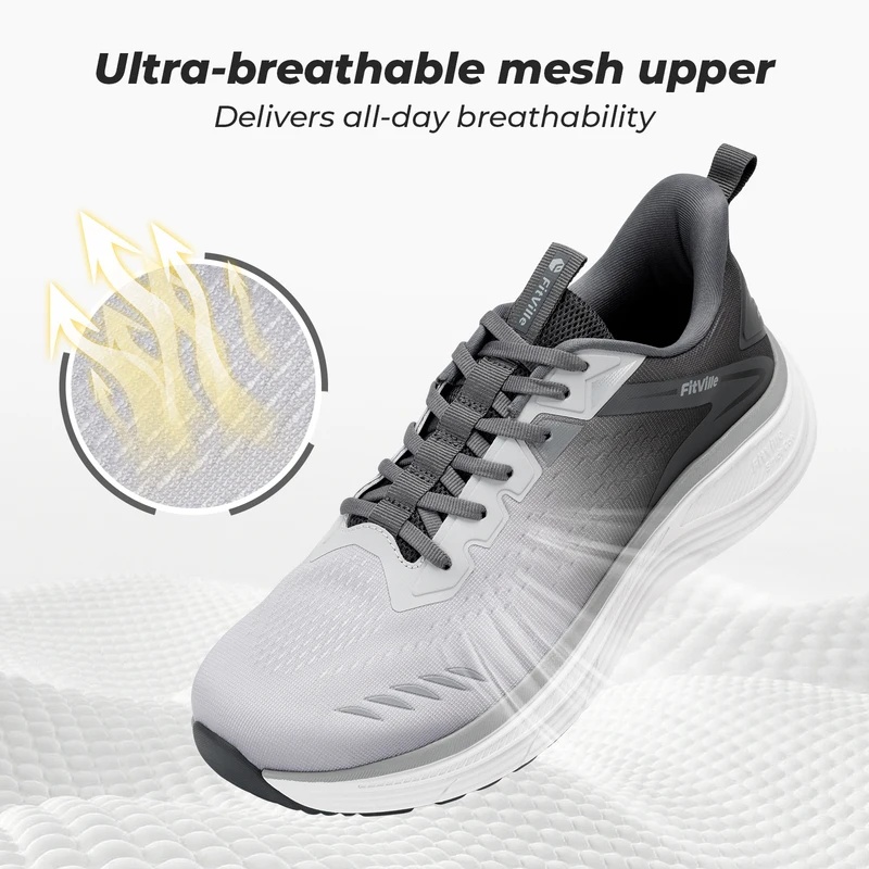 Fitville Men's Sports Sneakers - đánh giá và giá Wide Toe Box Running Sneakers
