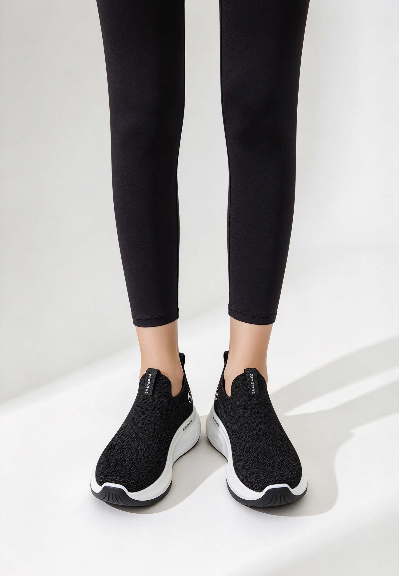 Women's Knit Platform Walking  - đánh giá và giá Knit Fabric Lace Up Sneakers
