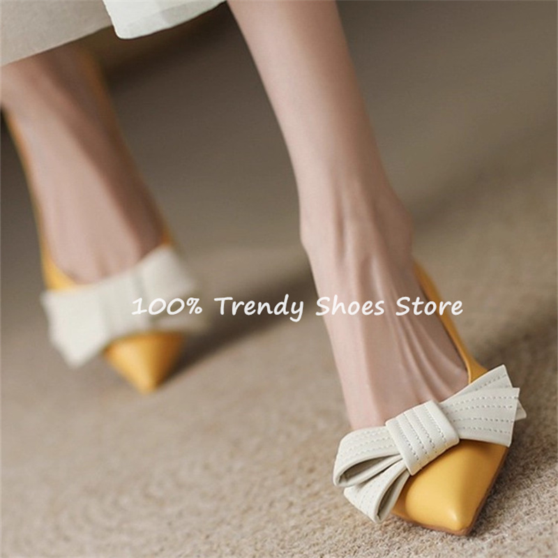 Butterfly Knot Decor Women Sli - đánh giá và giá Sandals